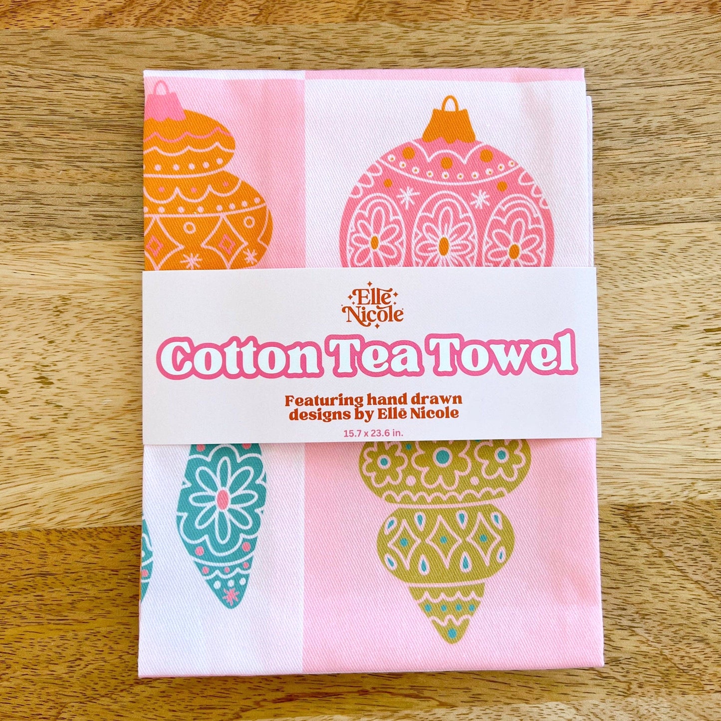 Cotton Tea Towel - Ornaments
