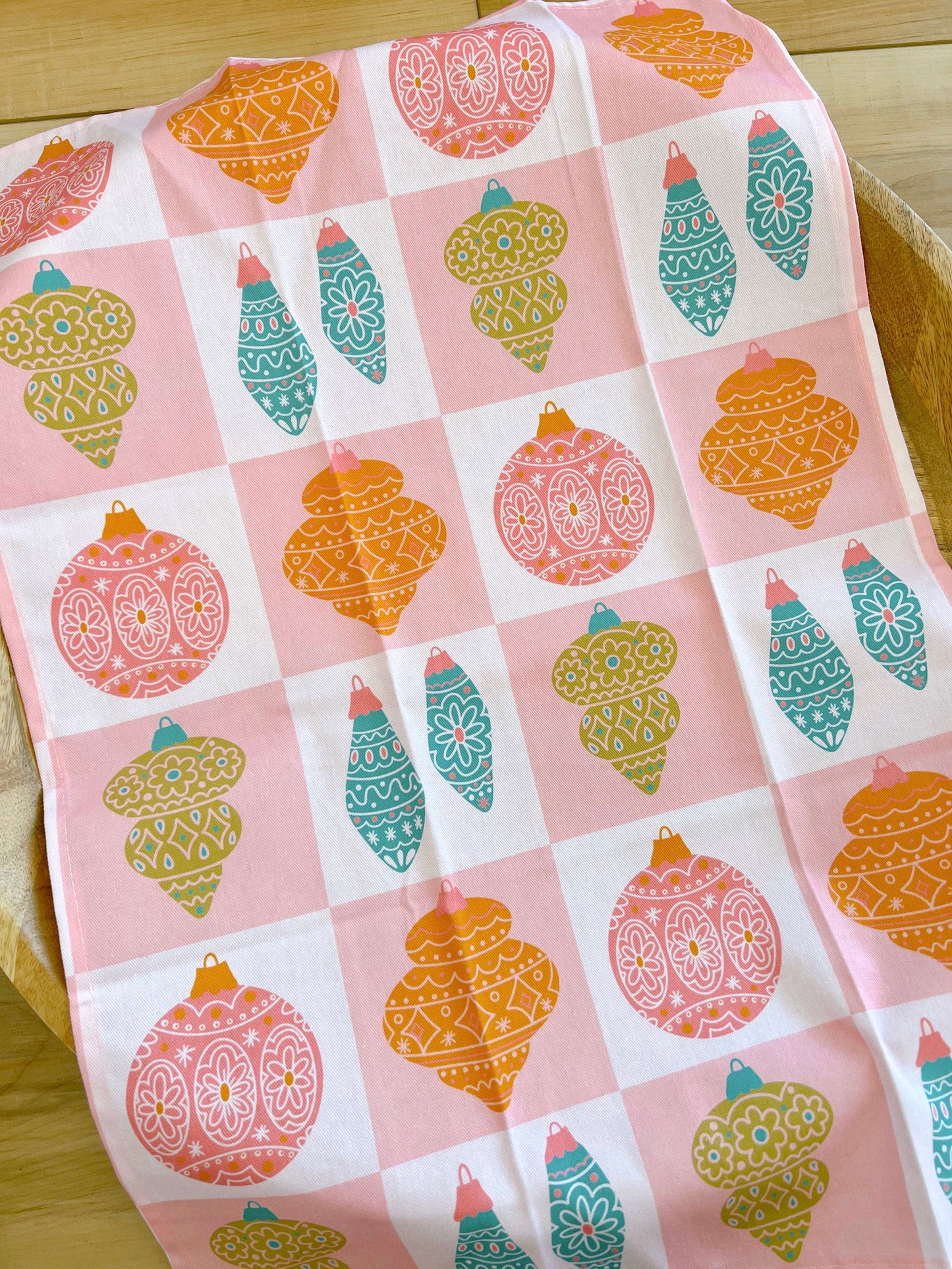 Cotton Tea Towel - Ornaments
