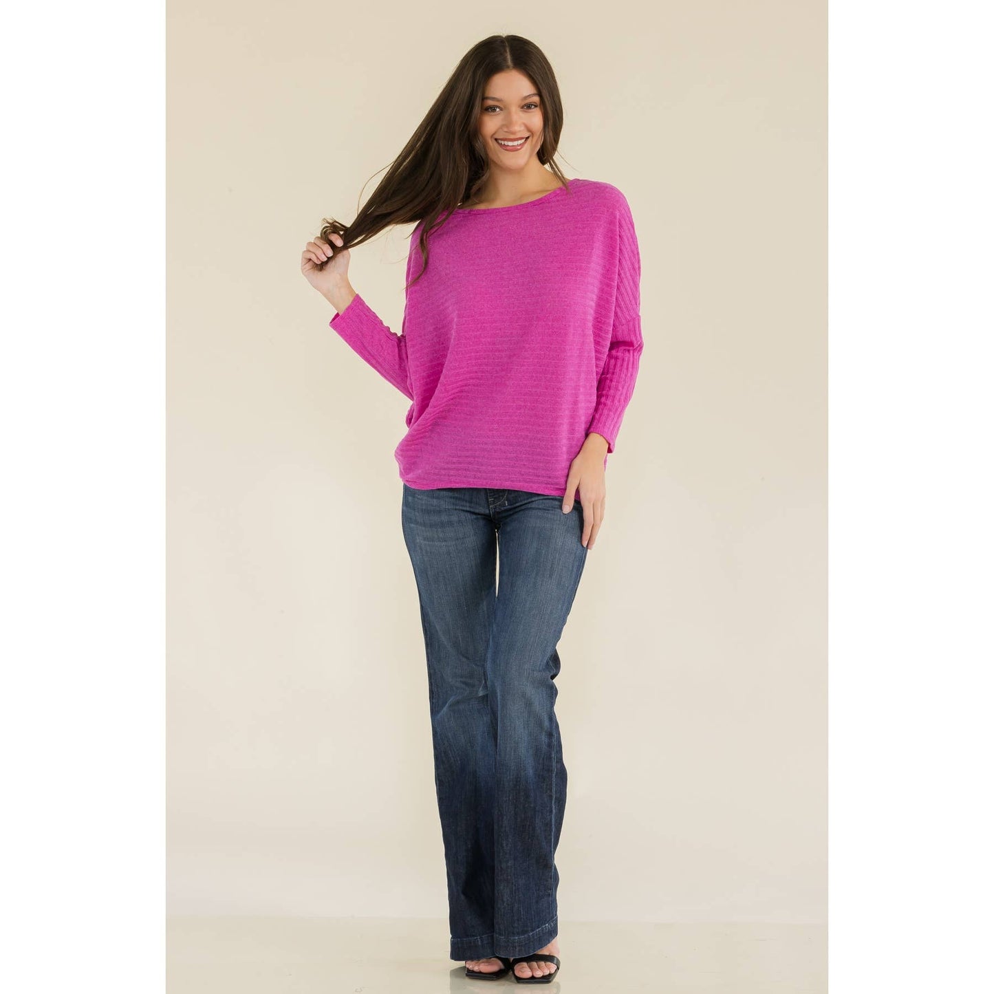 Peyton Purple Orchid Sweater