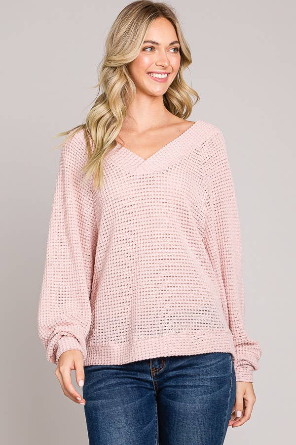 Dawna Long Sleeve Dolman Knit Top