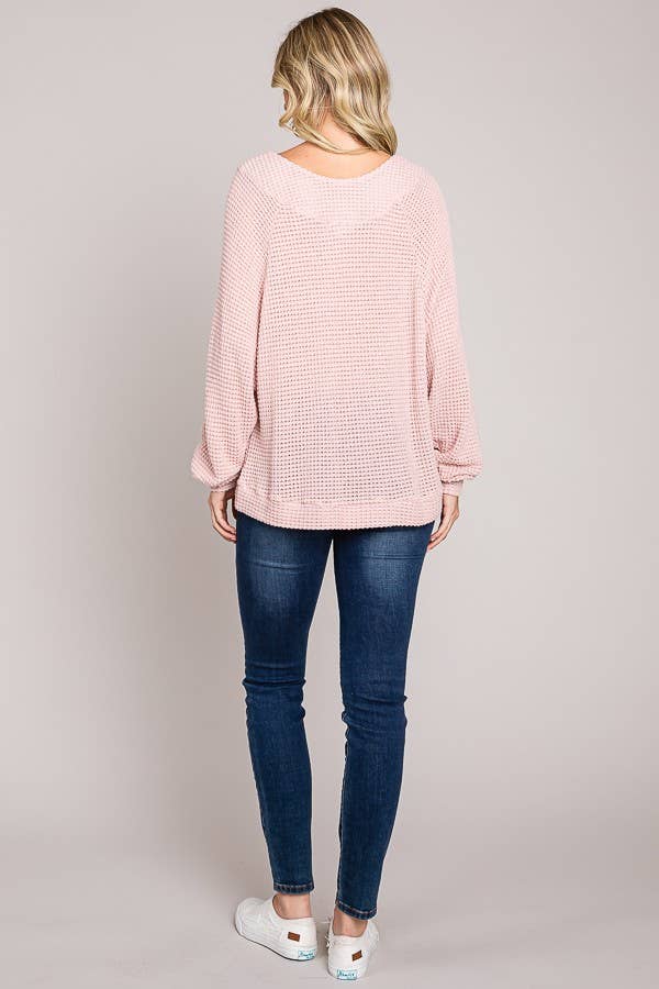 Dawna Long Sleeve Dolman Knit Top