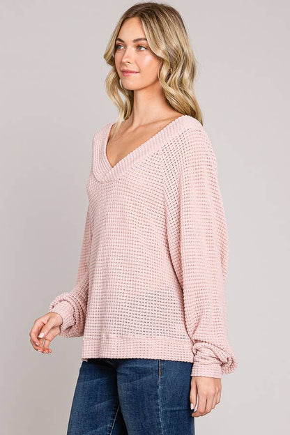 Dawna Long Sleeve Dolman Knit Top