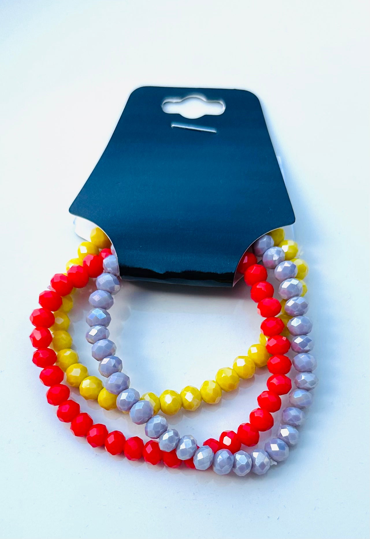 Red & Yellow Mix Stackable Stretch Bracelets