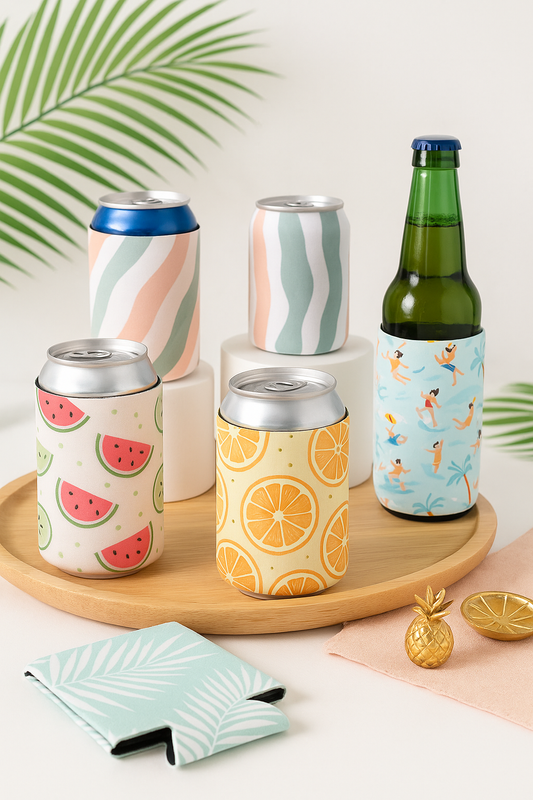 Reusable Neoprene Can Coolers – Perfect for Summer Drinks