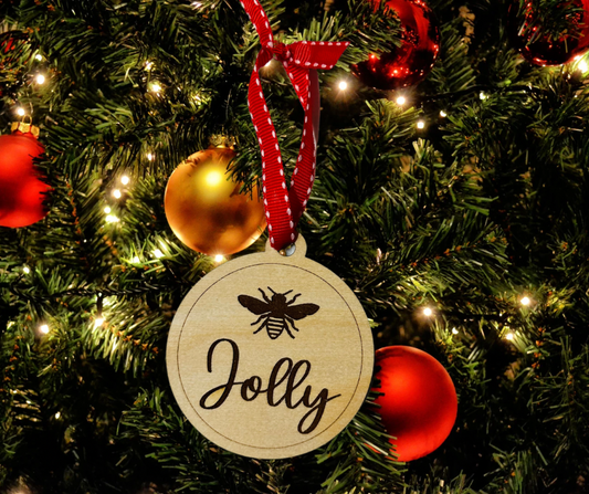 Bee Jolly Ornament