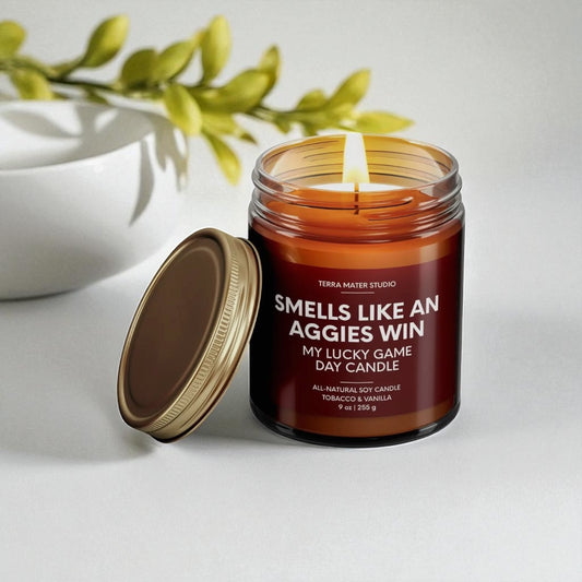 Smells Like An Aggies Win Game Day Candle