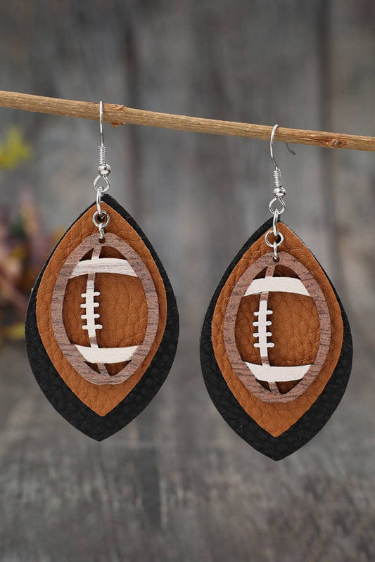 Game Day Football Drop Earrings